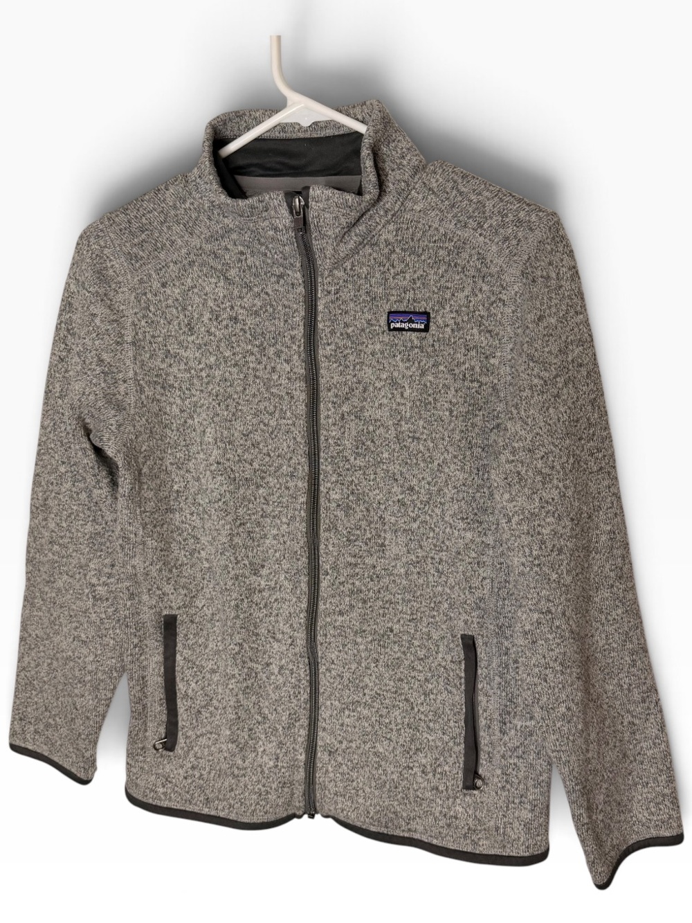 Patagonia Better Sweater Full Zip Fleece Jacket Heather Gray Kids XL